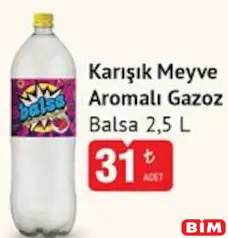 BALSA KARIŞIK MEYVE AROMALI GAZOZ 2,5 L